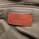 Chloe Hand Bag Leather 2way Orange Gold Auth BA7366-19
