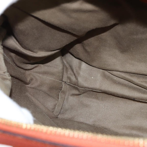 Chloe Hand Bag Leather 2way Orange Gold Auth BA7366