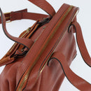 Chloe Hand Bag Leather 2way Orange Gold Auth BA7366-7