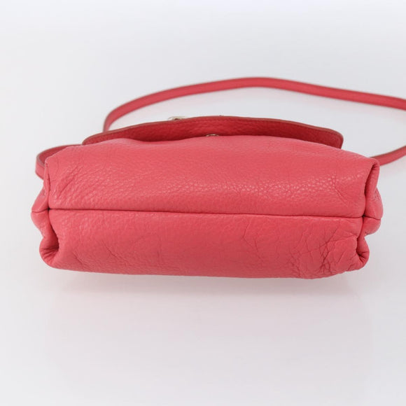 Chloe Lily Hand Bag Leather 2way Pink Silver Auth BA7367V