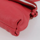 Chloe Lily Hand Bag Leather 2way Pink Silver Auth BA7367V-9