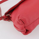 Chloe Lily Hand Bag Leather 2way Pink Silver Auth BA7367V-16