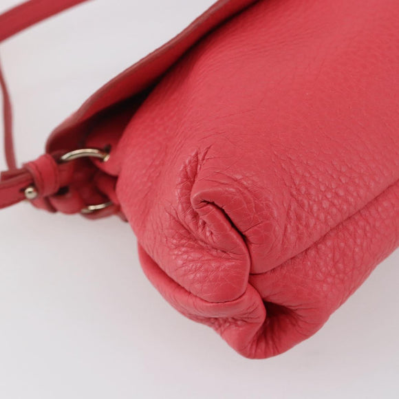 Chloe Lily Hand Bag Leather 2way Pink Silver Auth BA7367V