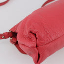 Chloe Lily Hand Bag Leather 2way Pink Silver Auth BA7367V-18