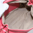 Chloe Lily Hand Bag Leather 2way Pink Silver Auth BA7367V-11