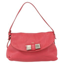 Chloe Lily Hand Bag Leather 2way Pink Silver Auth BA7367V-13