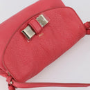 Chloe Lily Hand Bag Leather 2way Pink Silver Auth BA7367V-6