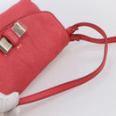 Chloe Lily Hand Bag Leather 2way Pink Silver Auth BA7367V-7