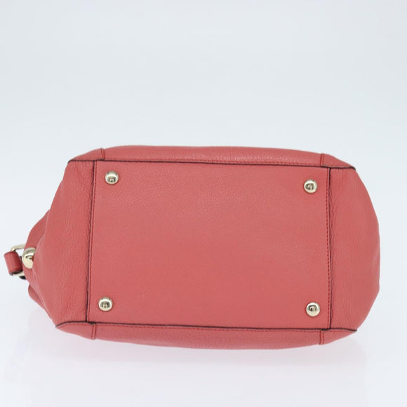 Chloe Bridget Hand Bag Leather 2way Pink Gold Auth BA7368