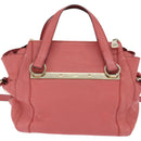 Chloe Bridget Hand Bag Leather 2way Pink Gold Auth BA7368-2