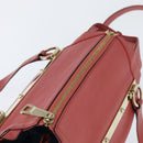 Chloe Bridget Hand Bag Leather 2way Pink Gold Auth BA7368-6