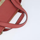 Chloe Bridget Hand Bag Leather 2way Pink Gold Auth BA7368-7