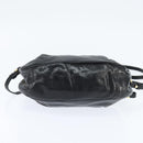 Chloe Hand Bag Leather 2way Black Gold Auth BA7369-5