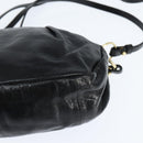 Chloe Hand Bag Leather 2way Black Gold Auth BA7369-16