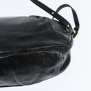 Chloe Hand Bag Leather 2way Black Gold Auth BA7369-10