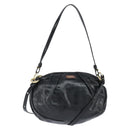 Chloe Hand Bag Leather 2way Black Gold Auth BA7369-1