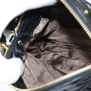 Chloe Hand Bag Leather 2way Black Gold Auth BA7369-21