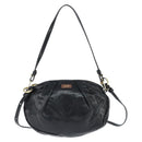 Chloe Hand Bag Leather 2way Black Gold Auth BA7369-13