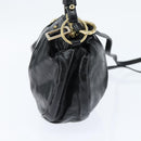 Chloe Hand Bag Leather 2way Black Gold Auth BA7369-3