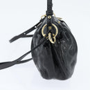 Chloe Hand Bag Leather 2way Black Gold Auth BA7369-4