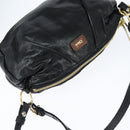Chloe Hand Bag Leather 2way Black Gold Auth BA7369-6