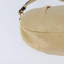 Chloe Hand Bag Leather 2way Beige Gold Auth BA7370-17
