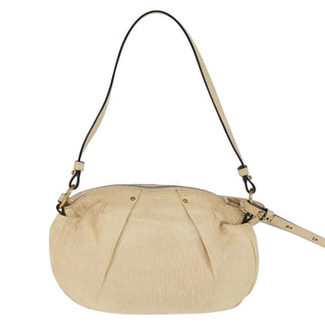 Chloe Hand Bag Leather 2way Beige Gold Auth BA7370 - 0