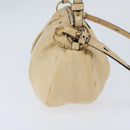 Chloe Hand Bag Leather 2way Beige Gold Auth BA7370-4