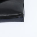 Chloe Shoulder Bag Leather Navy Gold Auth BA7371-14