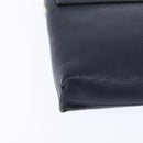 Chloe Shoulder Bag Leather Navy Gold Auth BA7371-15