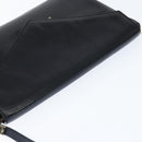 Chloe Shoulder Bag Leather Navy Gold Auth BA7371-6