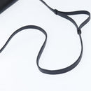 Chloe Shoulder Bag Leather Navy Gold Auth BA7371-7