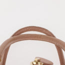 VERSACE Hand Bag Leather Pink Gold Auth BA7372-8