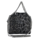 Stella MacCartney Chain Falabella Bag polyester Black Silver 391698 Auth BA7373-1