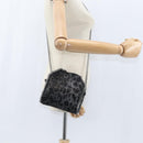 Stella MacCartney Chain Falabella Bag polyester Black Silver 391698 Auth BA7373-24