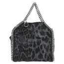 Stella MacCartney Chain Falabella Bag polyester Black Silver 391698 Auth BA7373-13