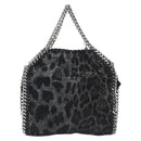 Stella MacCartney Chain Falabella Bag polyester Black Silver 391698 Auth BA7373-2