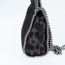 Stella MacCartney Chain Falabella Bag polyester Black Silver 391698 Auth BA7373-3