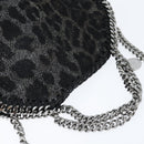Stella MacCartney Chain Falabella Bag polyester Black Silver 391698 Auth BA7373-6