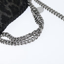Stella MacCartney Chain Falabella Bag polyester Black Silver 391698 Auth BA7373-7