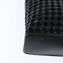 BALLY Hand Bag Leather Black Gold Auth BA7374-15