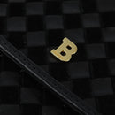 BALLY Hand Bag Leather Black Gold Auth BA7374-17