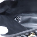 BALLY Hand Bag Leather Black Gold Auth BA7374-20