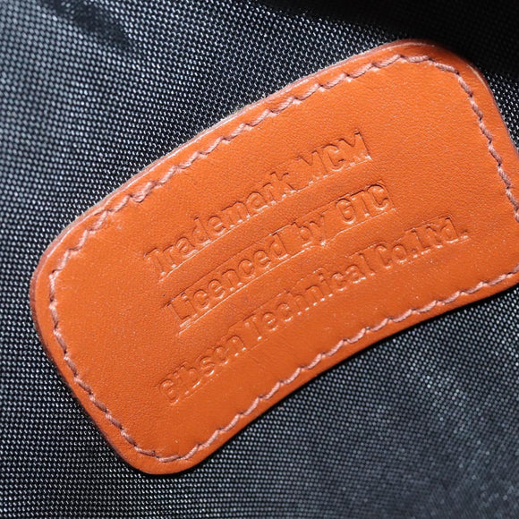 MCM Logogram Vicetos Hand Bag PVC Leather Brown Gold Auth BA7375