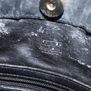 LOEWE Anagram Tote Bag Leather Black Gold Auth BA7376-10