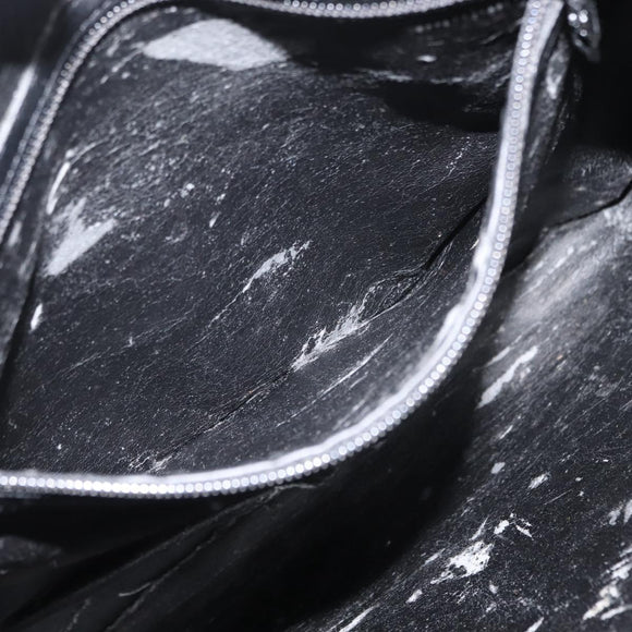 LOEWE Anagram Tote Bag Leather Black Gold Auth BA7376