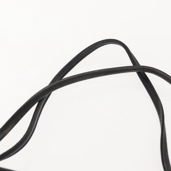 LOEWE Anagram Tote Bag Leather Black Gold Auth BA7376