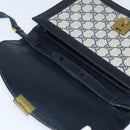 GUCCI GG Supreme Shoulder Bag PVC Navy Gold Auth BA7379-9