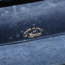 GUCCI GG Supreme Shoulder Bag PVC Navy Gold Auth BA7379-11