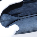 GUCCI GG Supreme Shoulder Bag PVC Navy Gold Auth BA7379-20